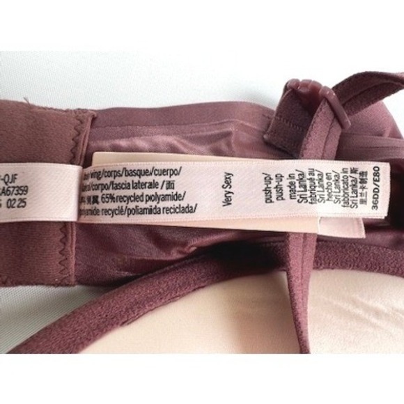 Victoria's Secret Very Sexy Smooth Push-Up Bra Purple Vapor 36DD NWT - Picture 7 of 8